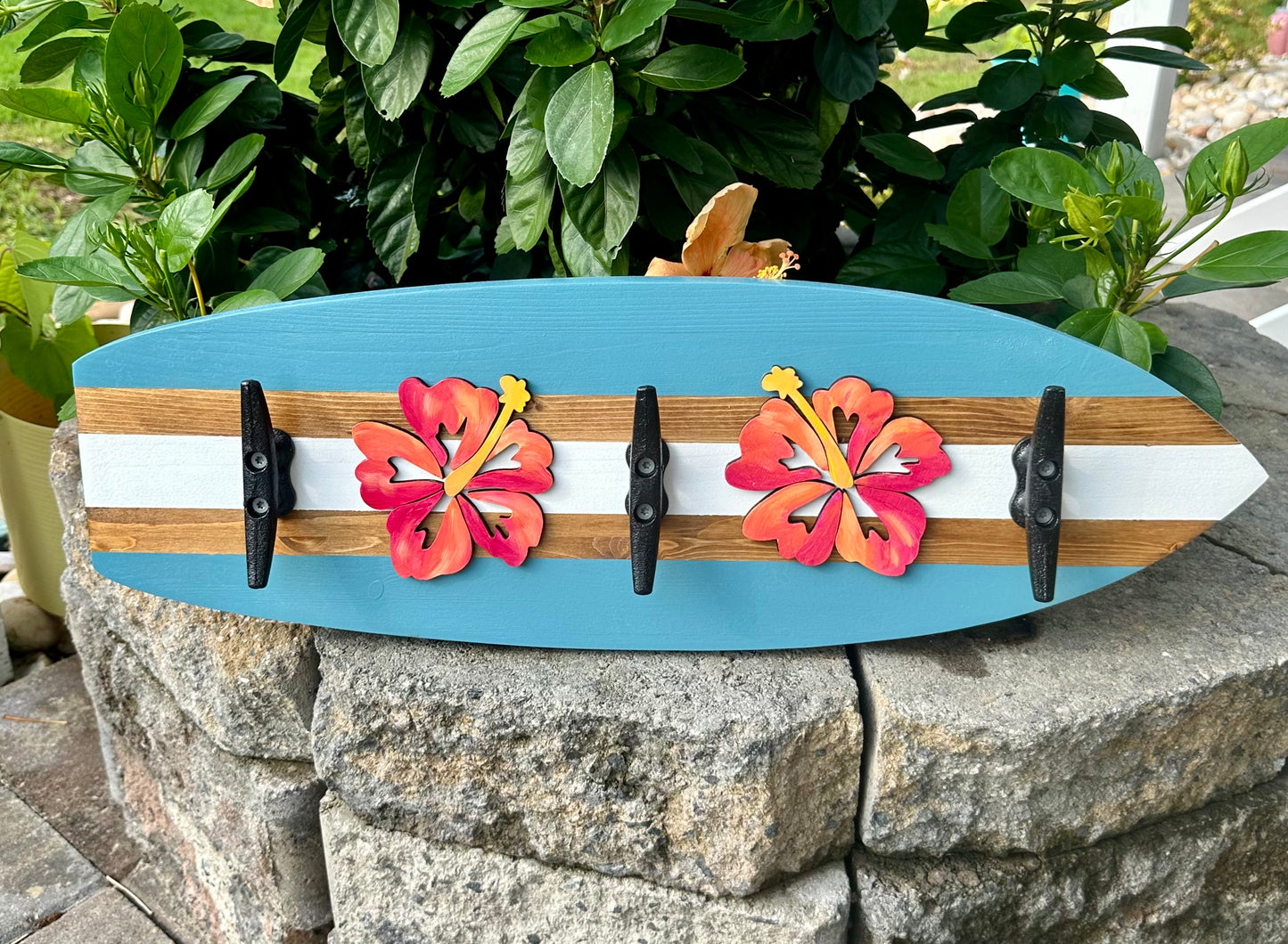 Hibiscus Surfboard Beach Towel Rack (3 Sizes Available)