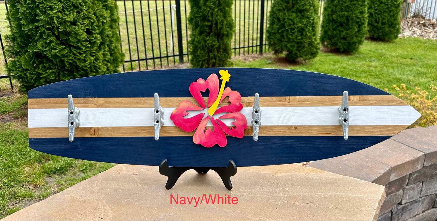 Hibiscus Surfboard Beach Towel Rack (3 Sizes Available)