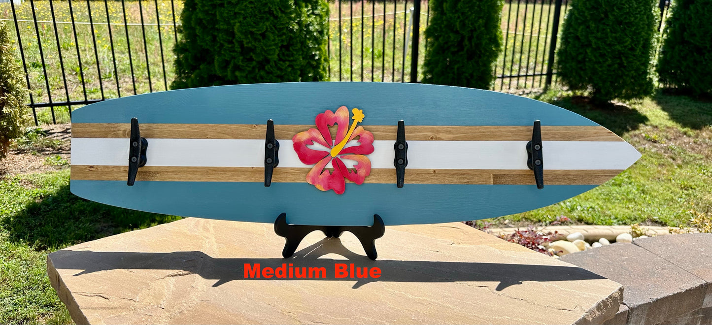 Hibiscus Surfboard Beach Towel Rack (3 Sizes Available)