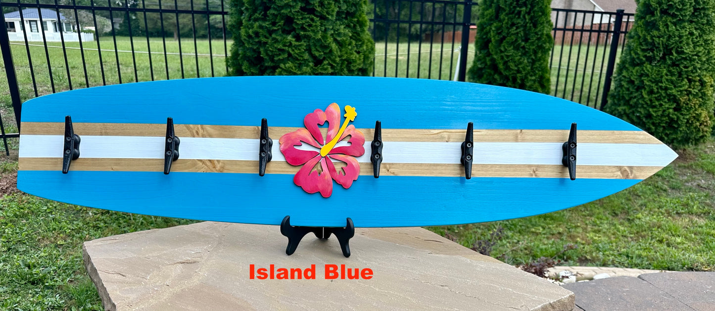 Hibiscus Surfboard Beach Towel Rack (3 Sizes Available)