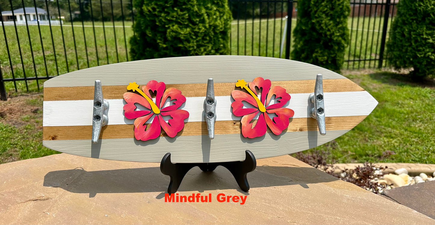 Hibiscus Surfboard Beach Towel Rack (3 Sizes Available)