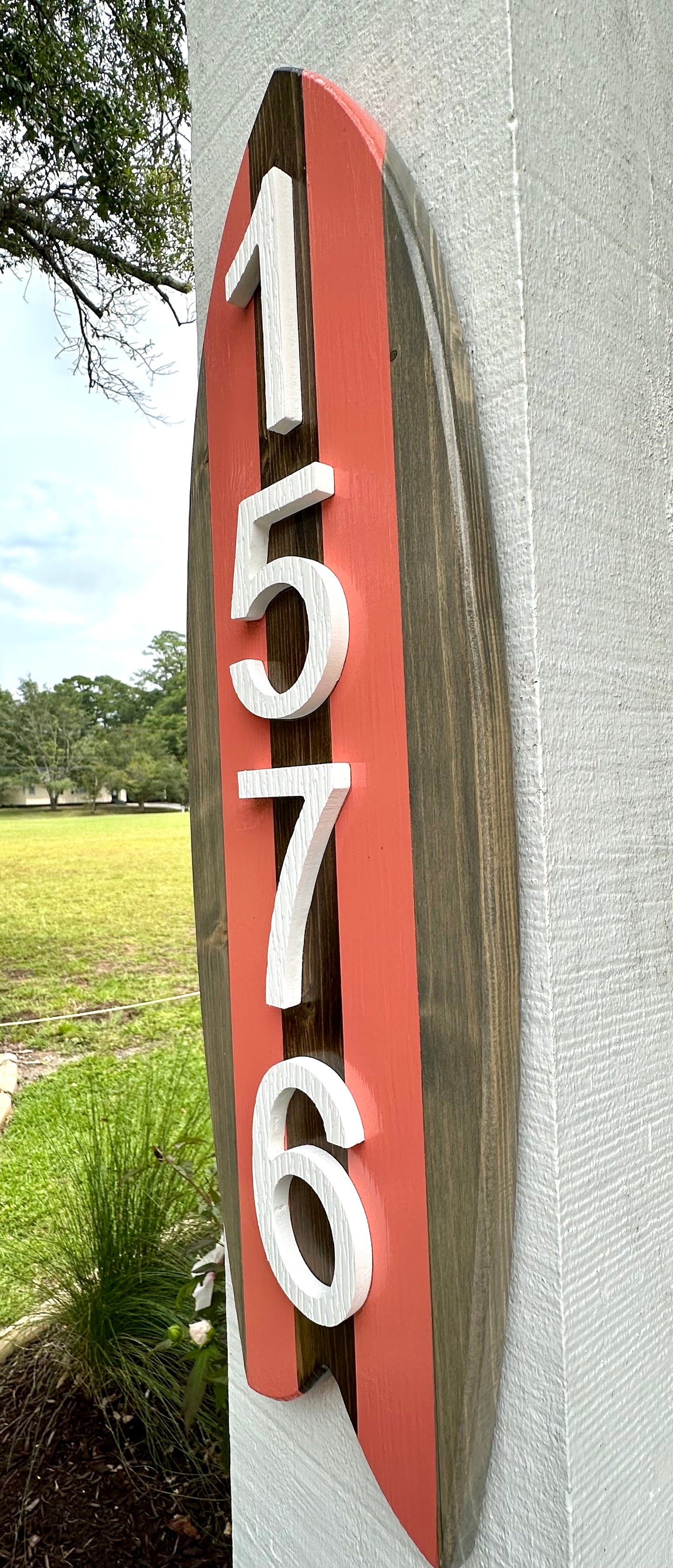 Surfboard Address Sign