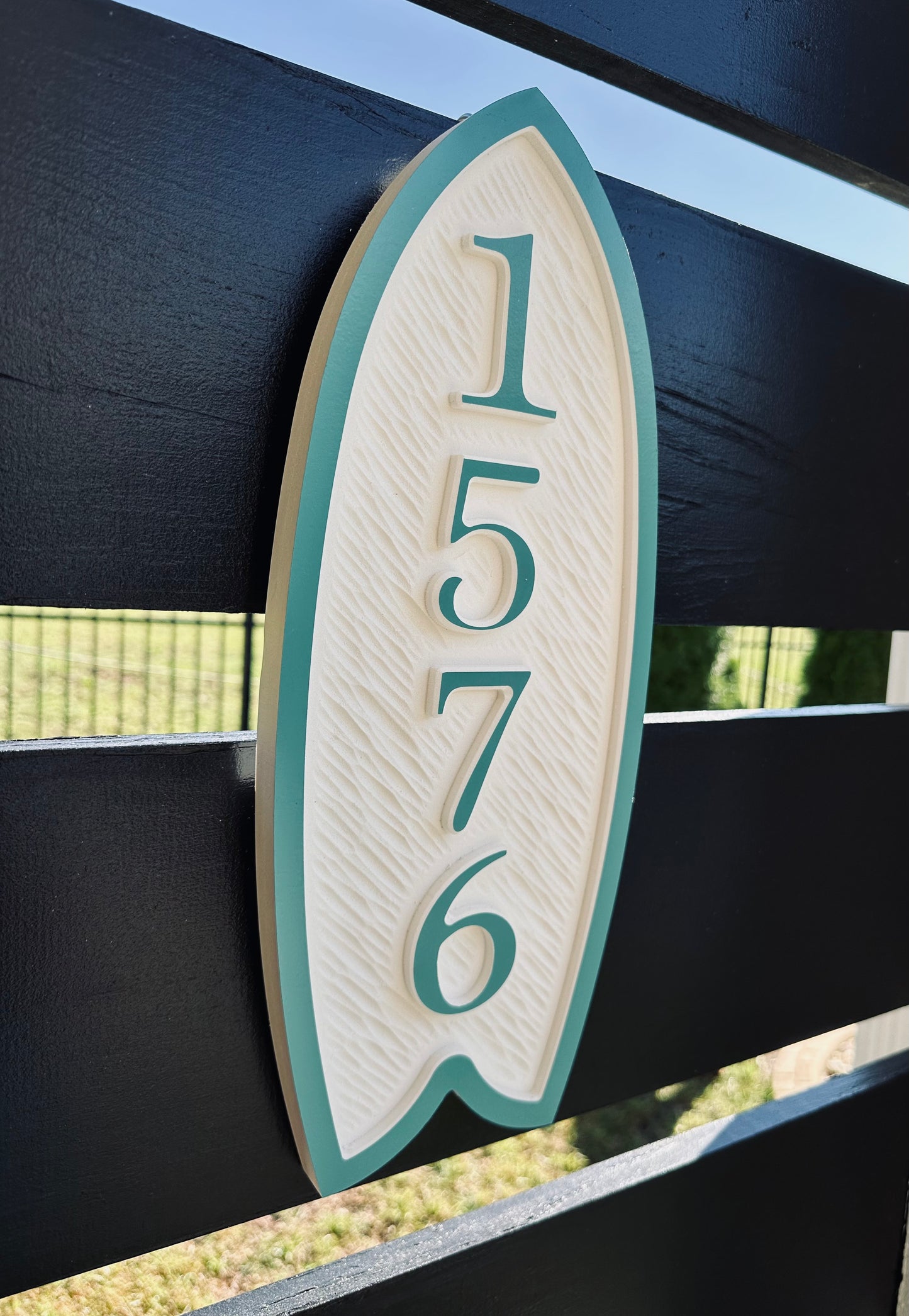 PVC Surfboard Address Sign