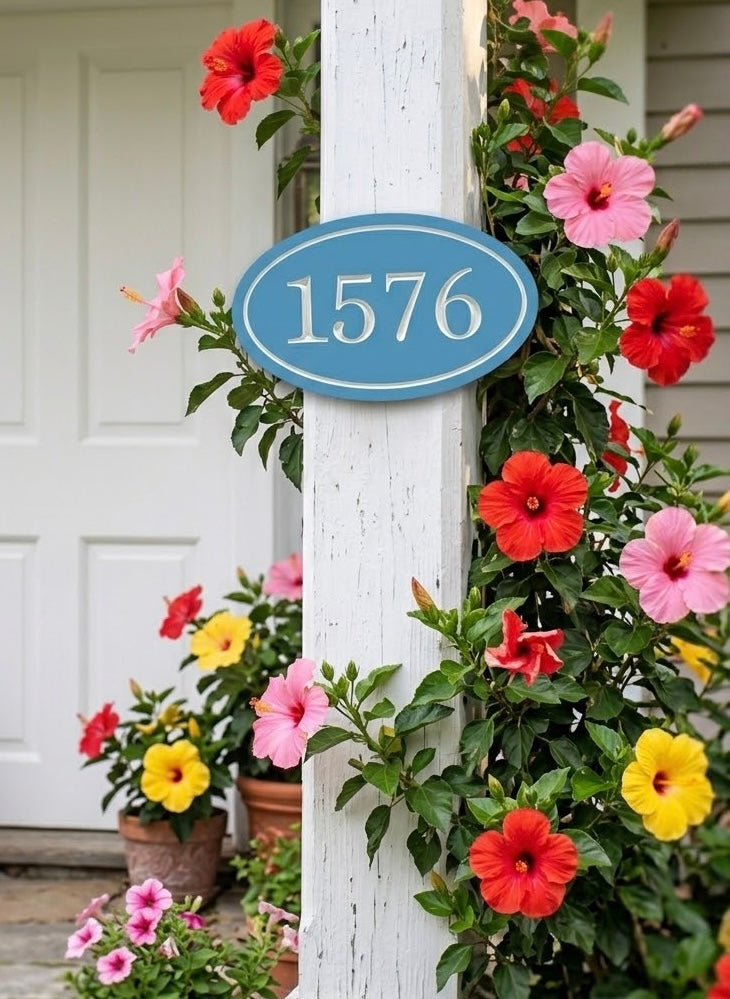 PVC Oval Address Sign