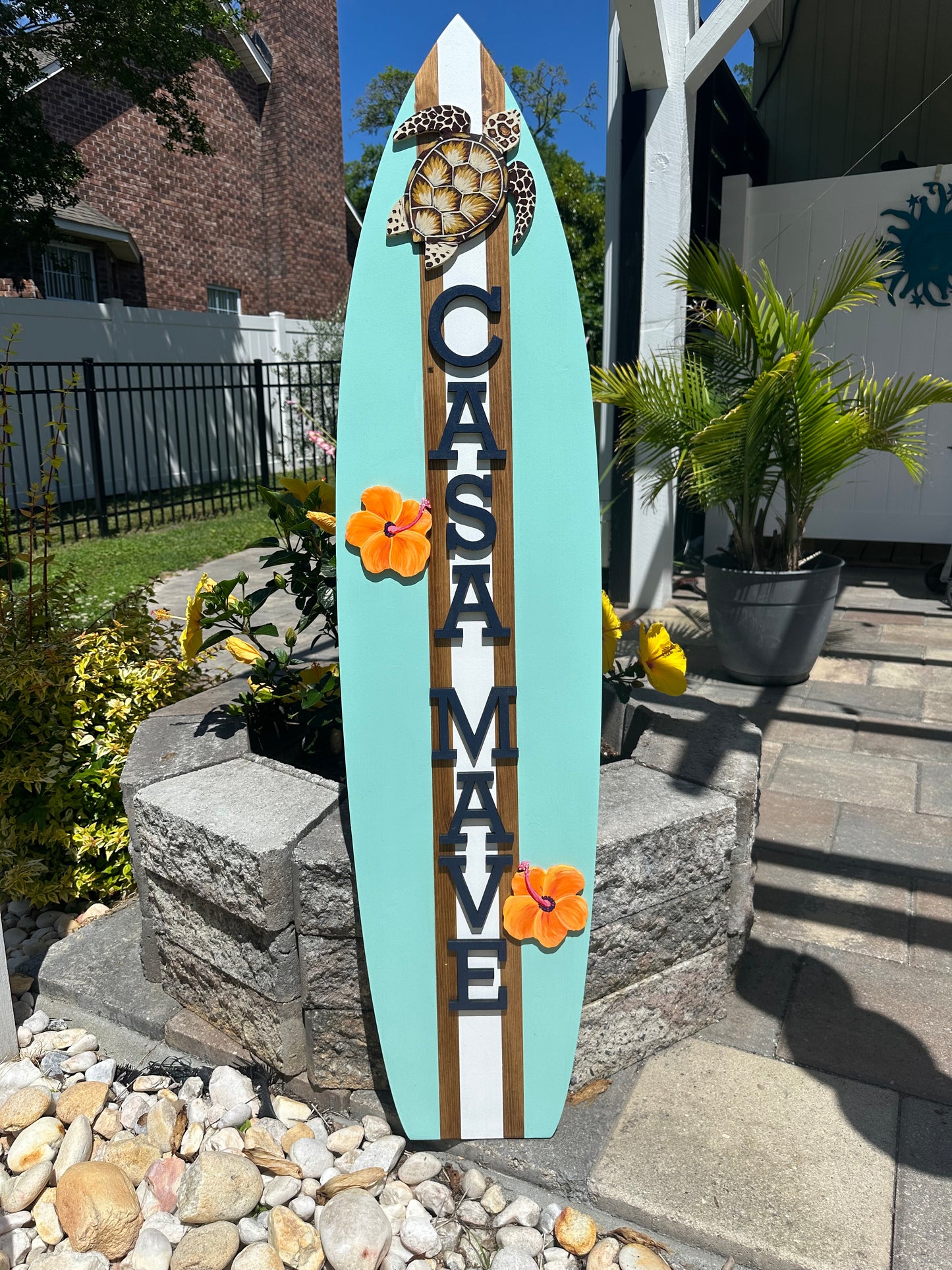 CUSTOM Surfboard Vertical Sign (3 Sizes Available)