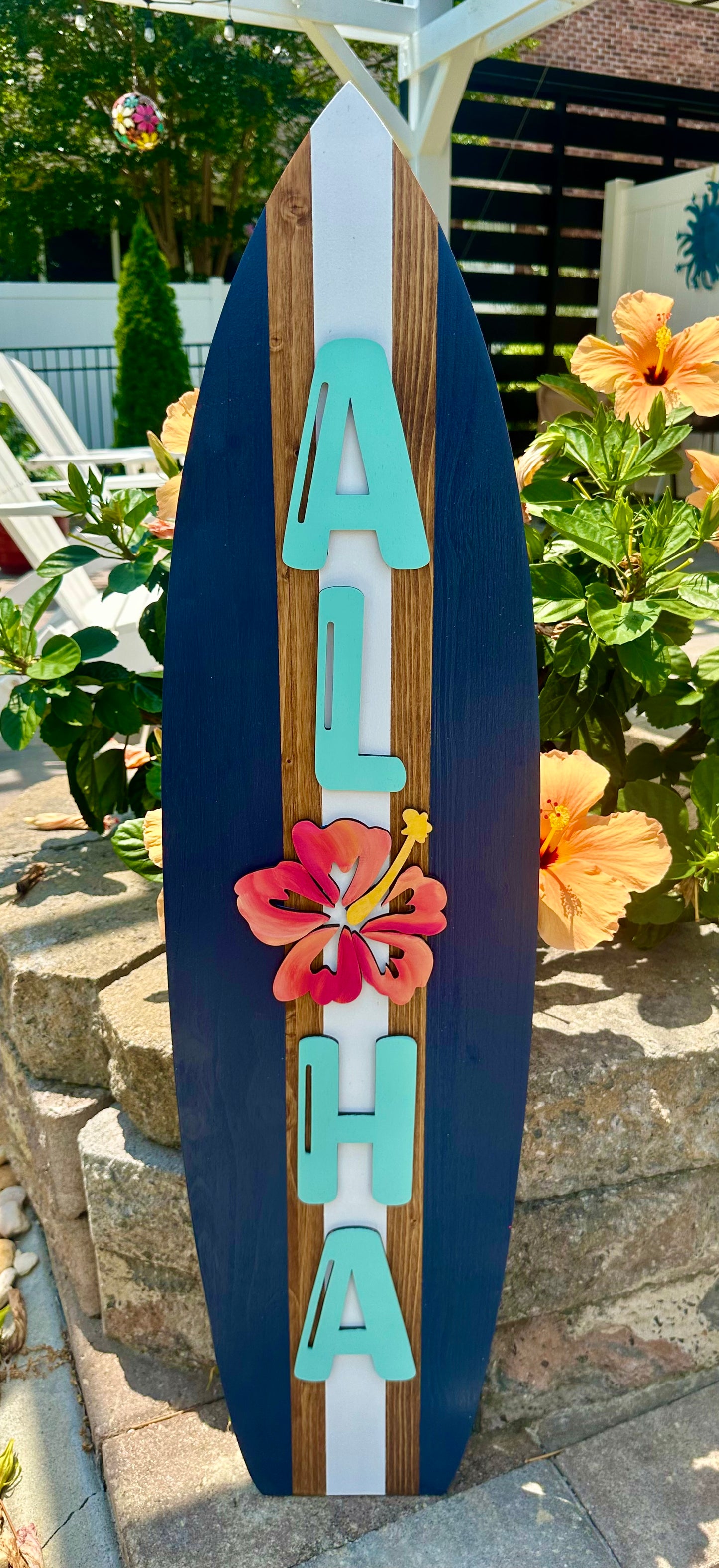 CUSTOM Surfboard Vertical Sign (3 Sizes Available)