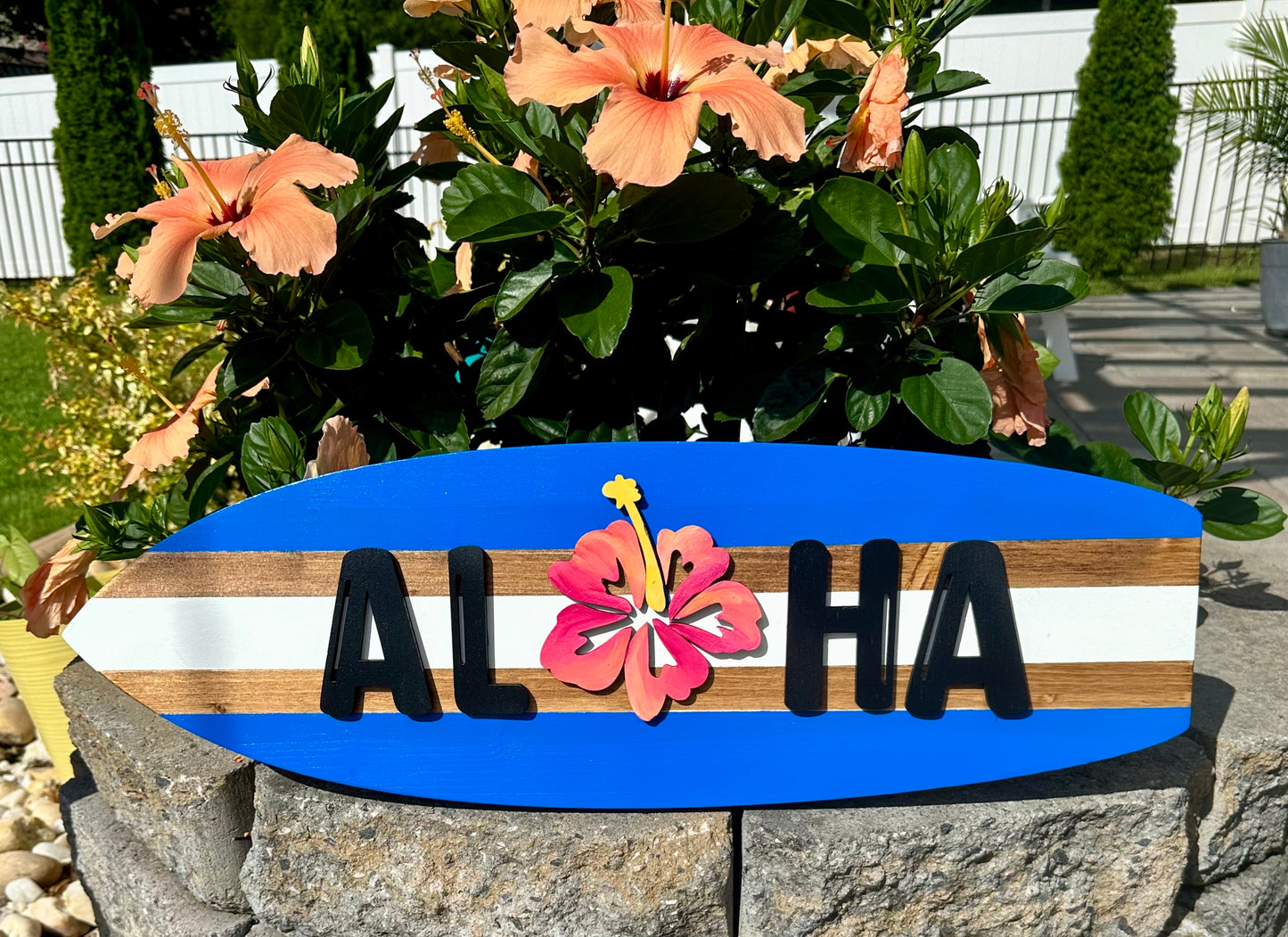 ALOHA Surfboard Horizontal Sign (2 Sizes Available)