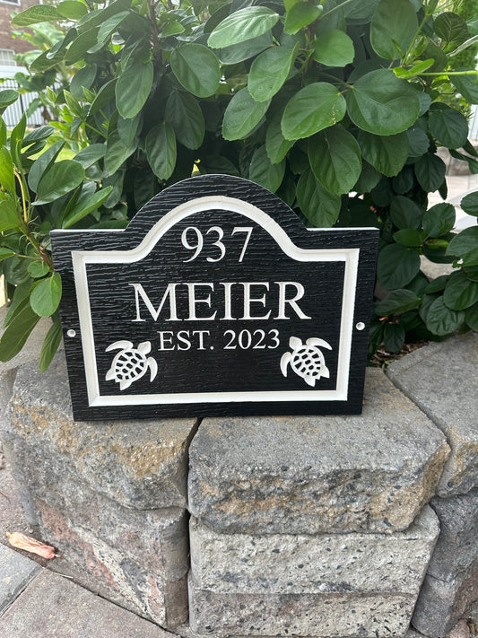 CUSTOM PVC Address Sign