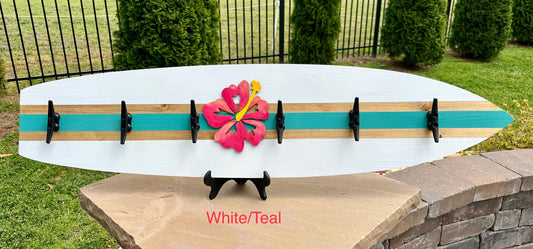 Hibiscus Surfboard  Beach Towel Rack (3 Sizes Available)