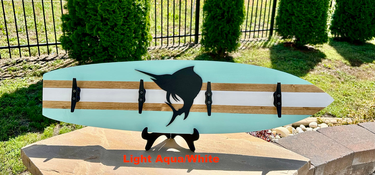 Sailfish Surfboard  Beach Towel Rack (3 Sizes Available)