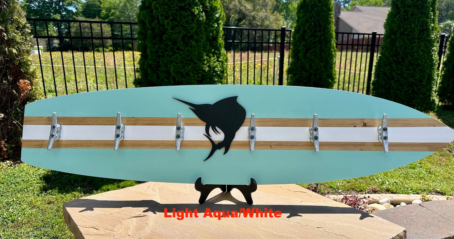 Sailfish Surfboard  Beach Towel Rack (3 Sizes Available)