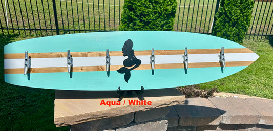 Mermaid Surfboard Beach Towel Rack (3 Sizes Available)