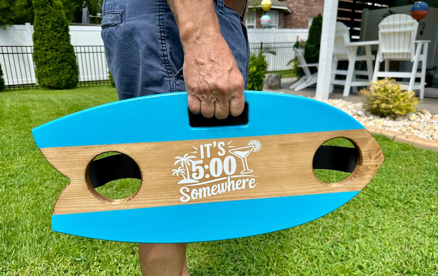 Portable Surfboard Table with folding legs- Personalization Optional