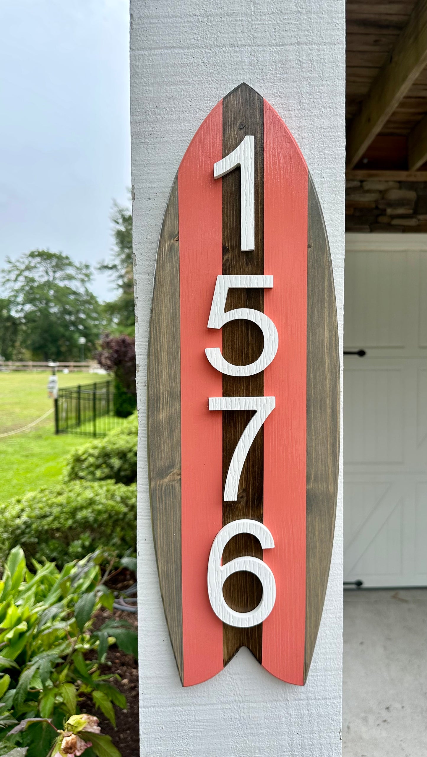 Surfboard Address Sign