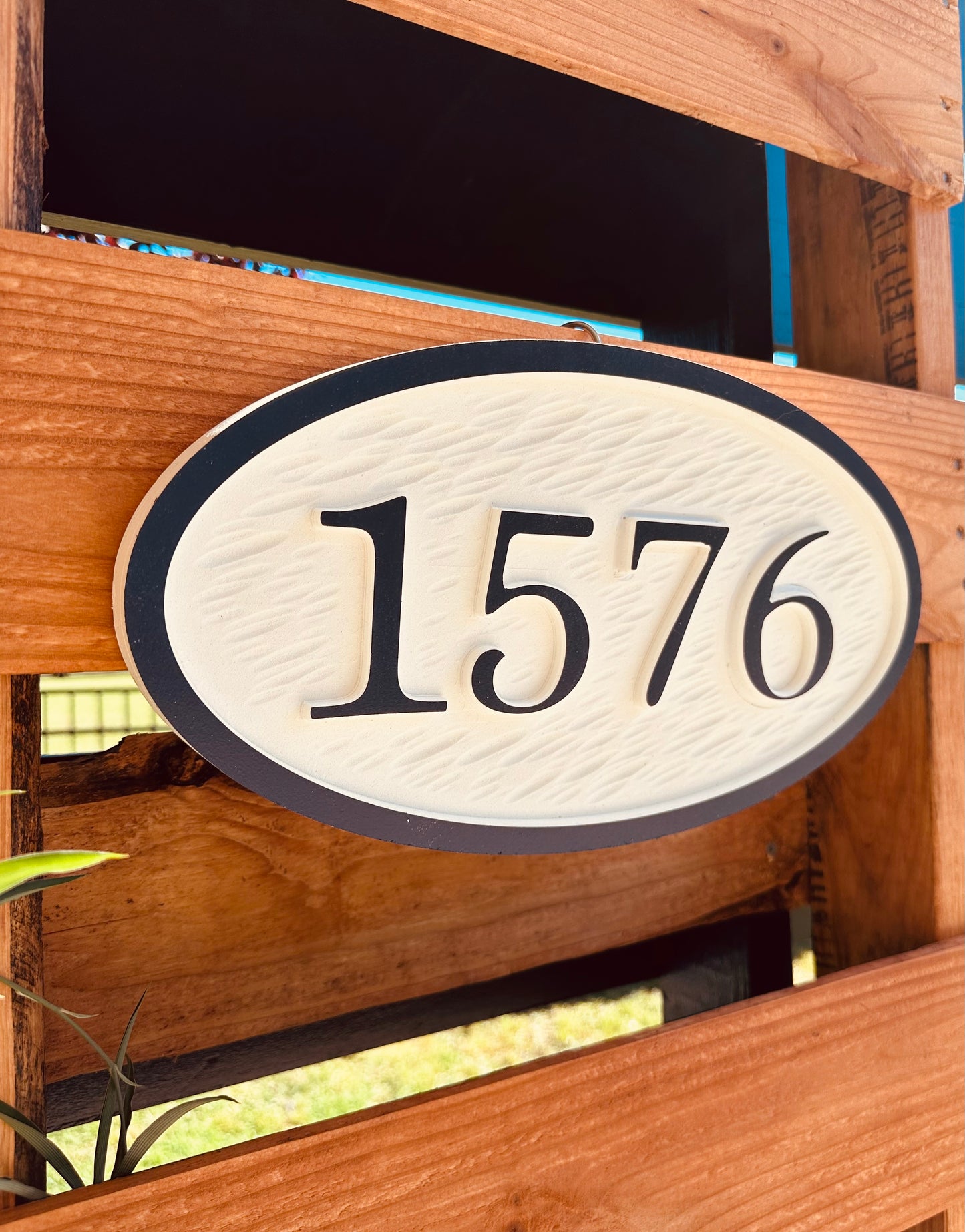 PVC Oval Address Sign