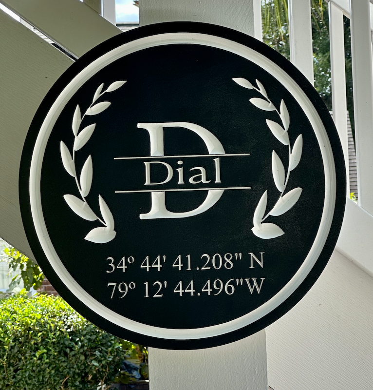 Custom Designed 23" PVC Sign
